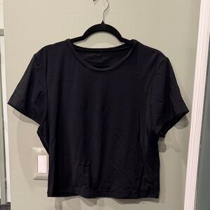 Parade Black Mesh Top 2X